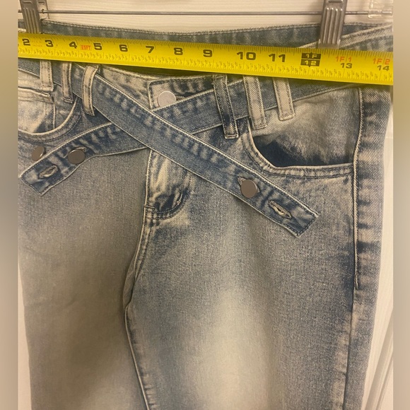 The KRIPT light denim wash wide leg flare pant (jnco vibes) - Picture 5 of 11